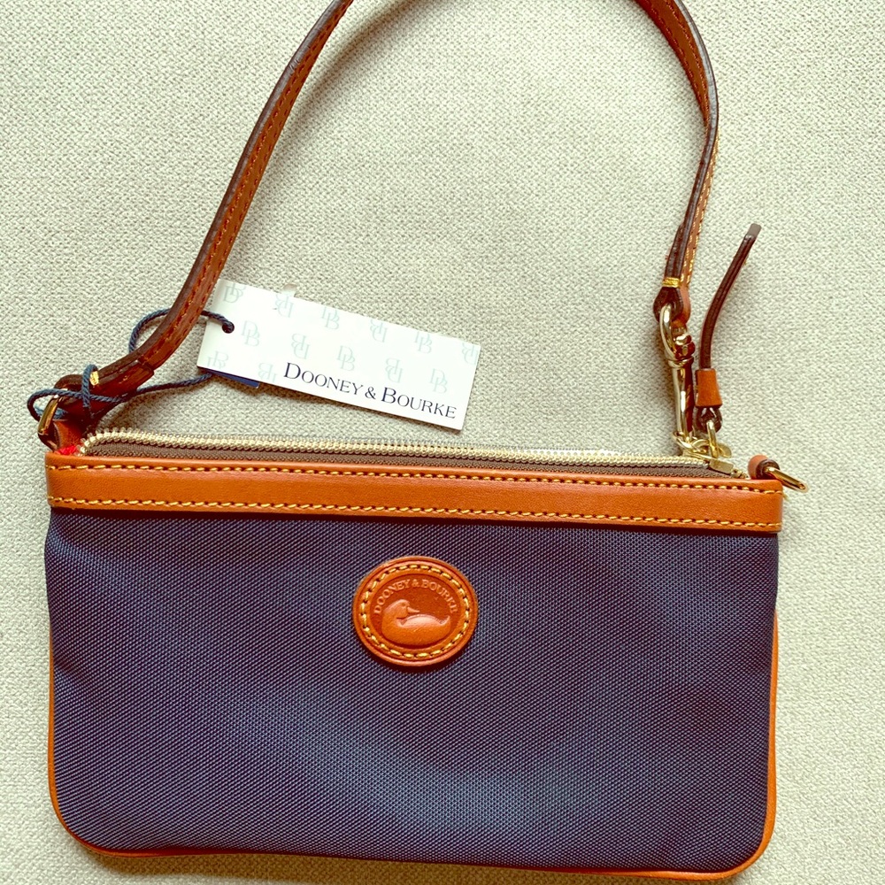 Navy dooney and bourke wristlet